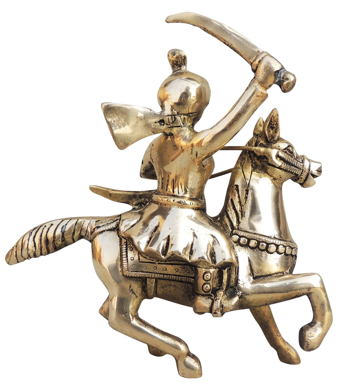 Brass Showpiece Maharani Laxmi Bai Statue - 7.5*2.5*7.5 Inch (BS1684 C)