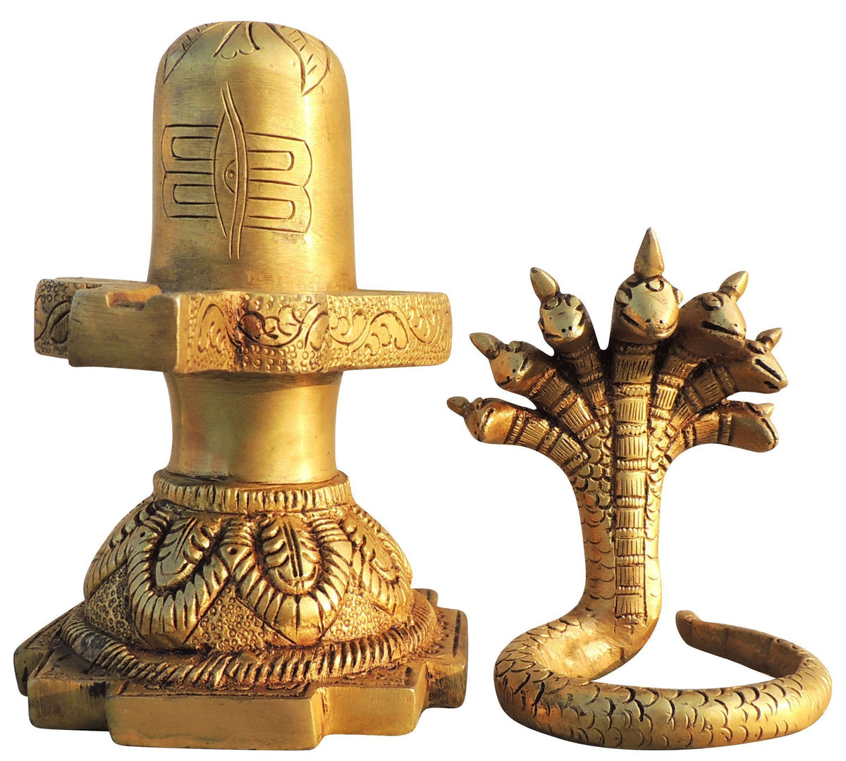 Brass Showpiece Shivling God Idol Statue - 7*5*9.5 Inch (BS1685 F)
