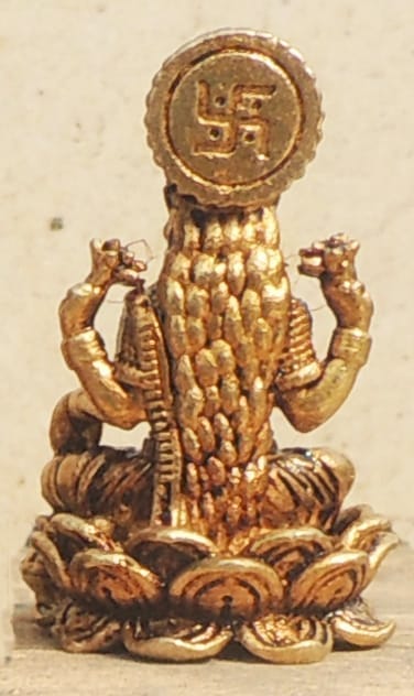 Brass Showpiece Laxmi Ji God Idol Statue - 0.8*0.8*1.3 Inch (BS1687 L)