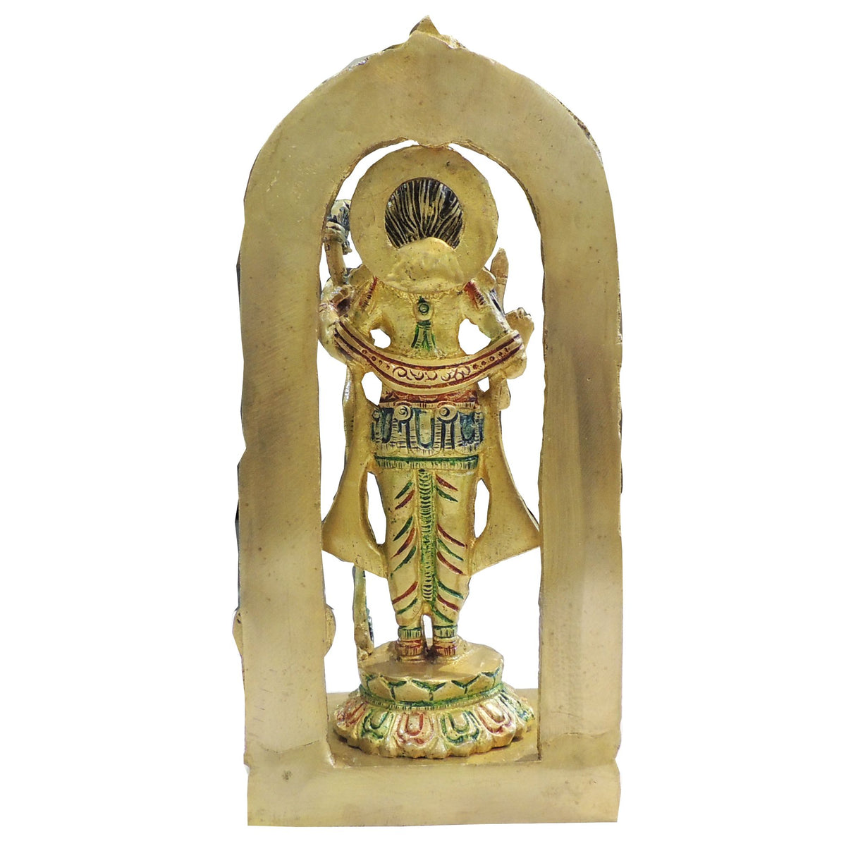 Brass Ram Darbar Idol Statue - Mini Pooja Room Decor - 2.7*1.5*2.7 Inch (BS1728 C)