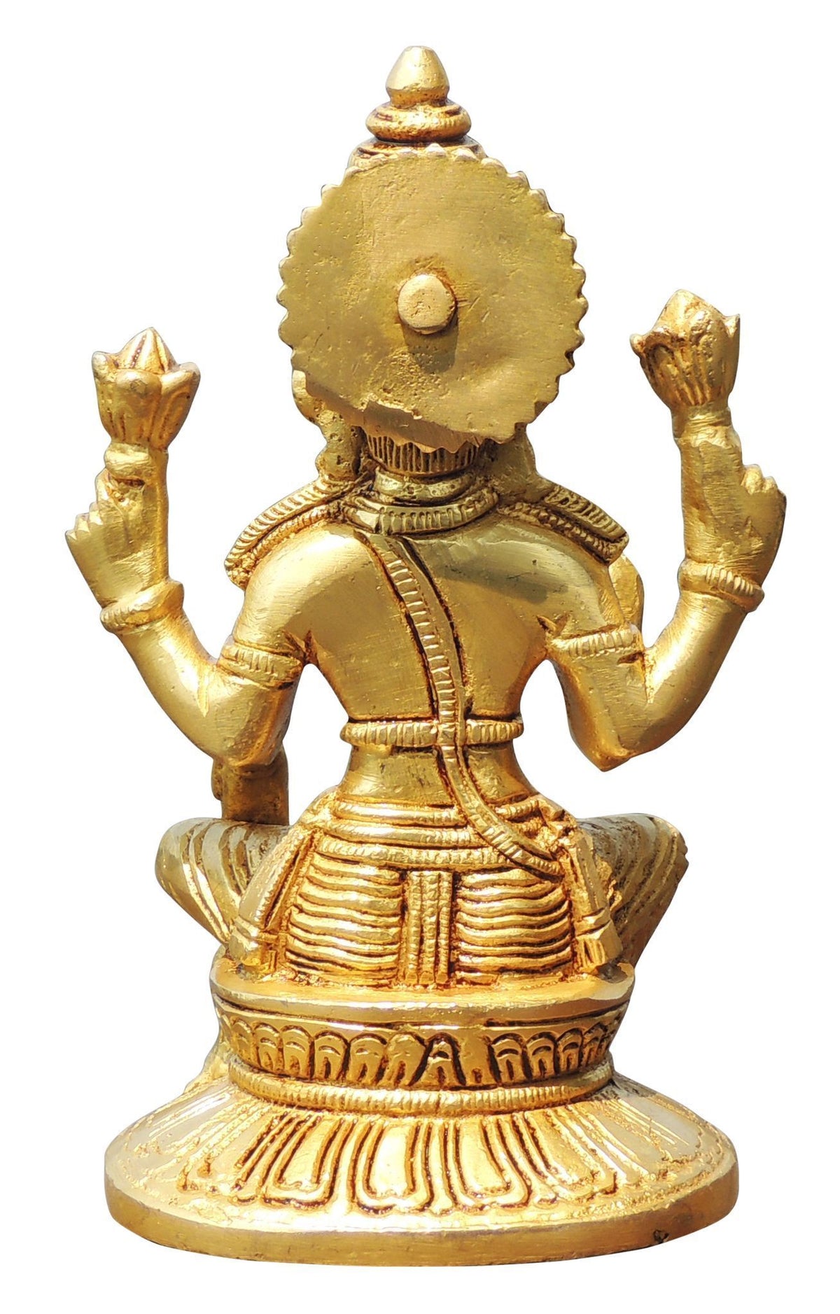 Brass Showpiece Laxmi Ji God Idol Statue - 4*3.5*6.5 Inch (BS1724 L)