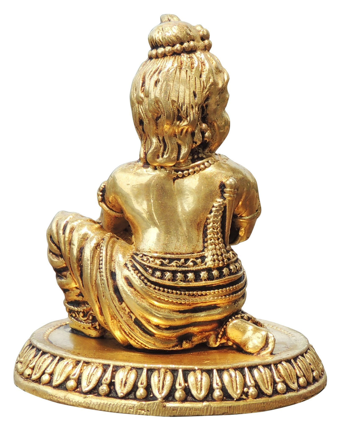 Pure Brass Makhan Krishna statue, Made From Machine - 2.2*2.2*2.2 Inch (BS1737 D)