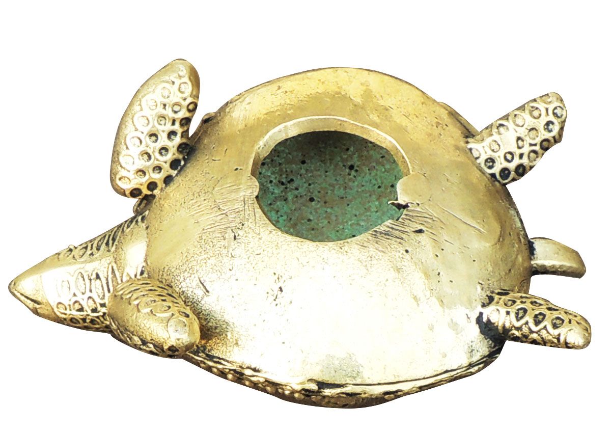 Brass Showpiece Tortoise Statue - 2*1*1 Inch (BS1750 C)