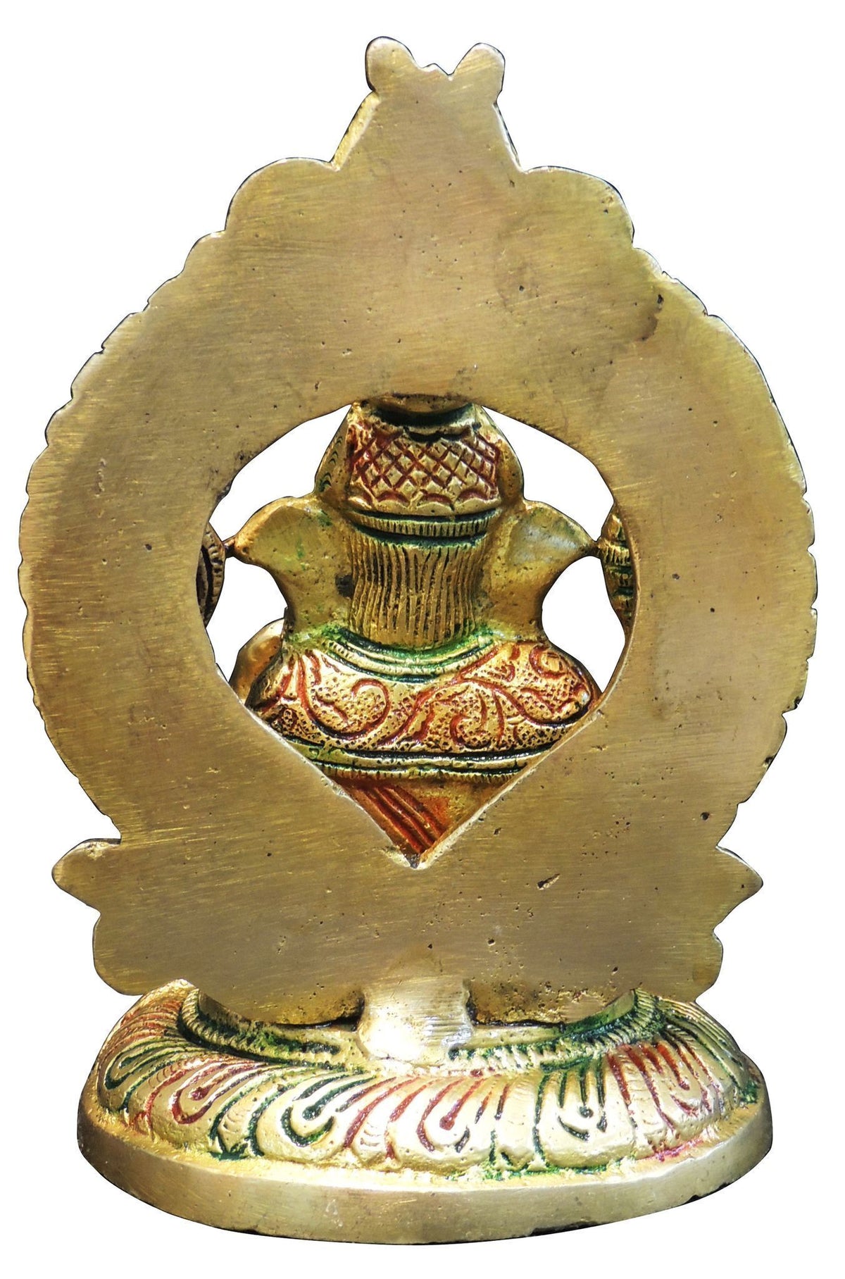 Brass Showpiece Ganesh Ji God Idol Statue - 3.6*3*5.5 Inch (BS1766 G)