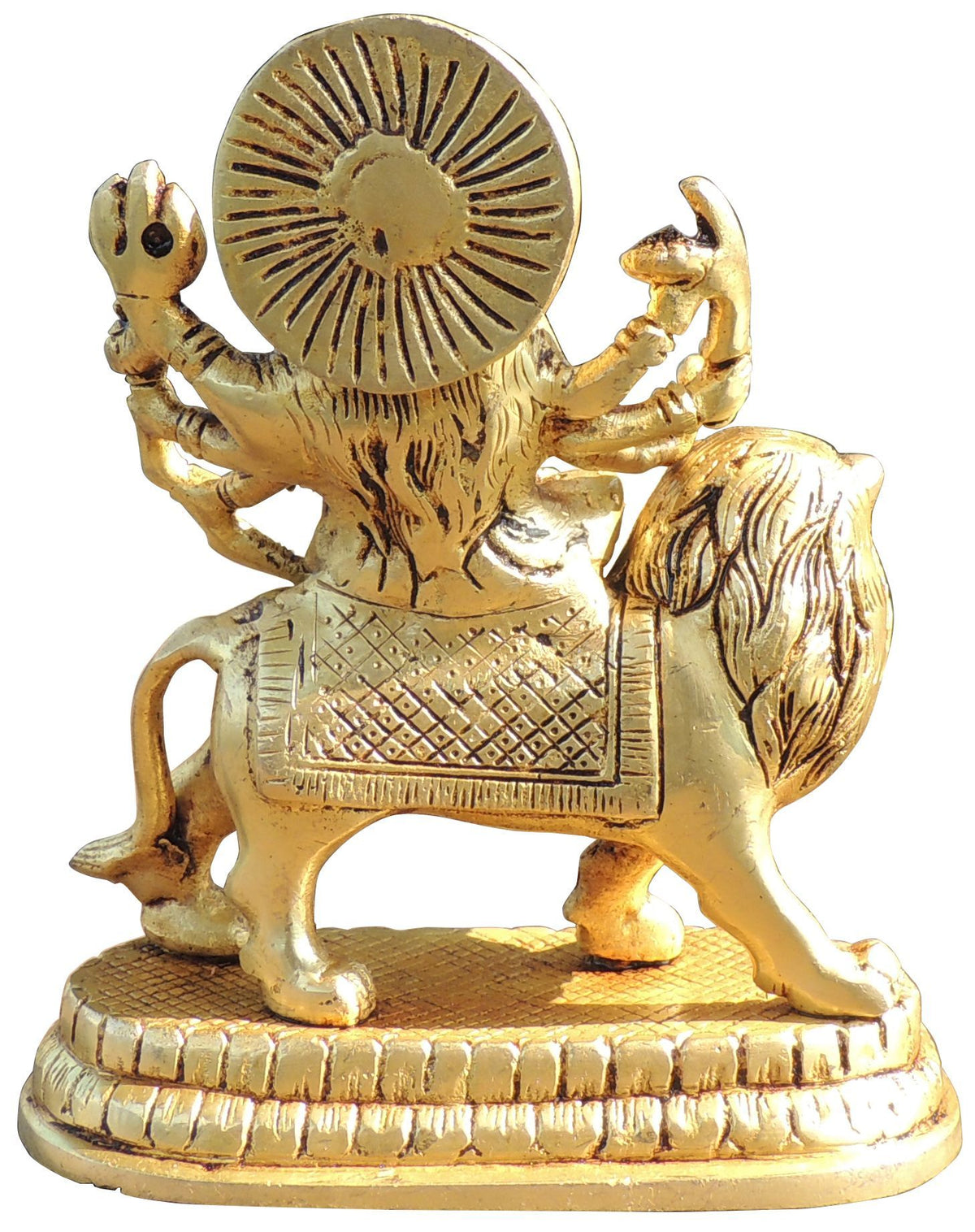 Brass Showpiece Durga Ji God Idol Statue - 5.5*2.5*6 Inch (BS1779 C)