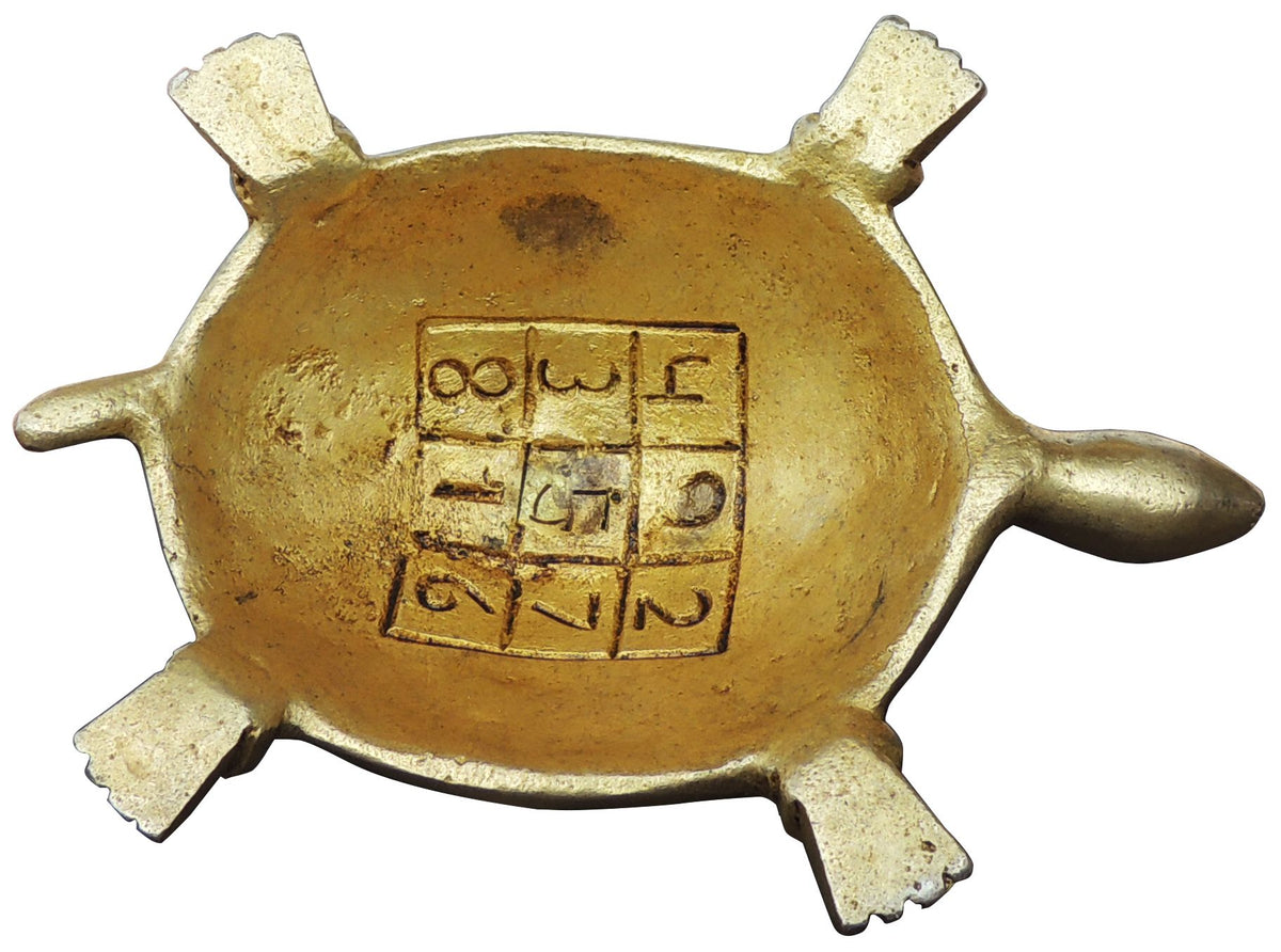 Brass Showpiece Tortoise God Idol Statue - 5*3.5*2 Inch (BS1784 D)