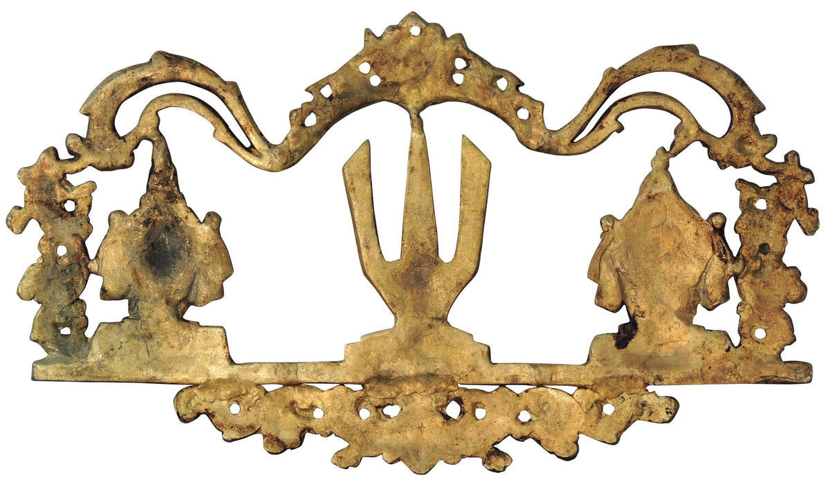 Brass Showpiece Shankh Chakra Namah God Idol Statue - 20*0.5*11 Inch (BS1800 D)
