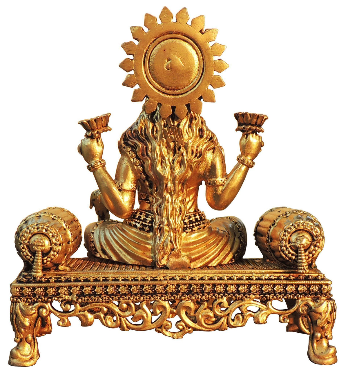 Brass Showpiece Laxmi Ji God Idol Statue - 5.5*3*5.7 Inch (BS1804 L)