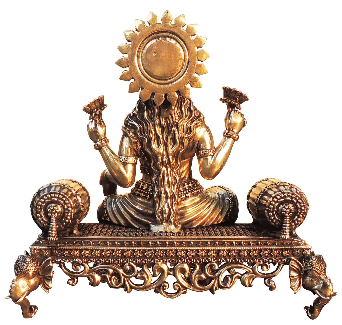 Brass Showpiece Laxmi Ji God Idol Statue - 8*4.2*7.7 Inch (BS1805 L)