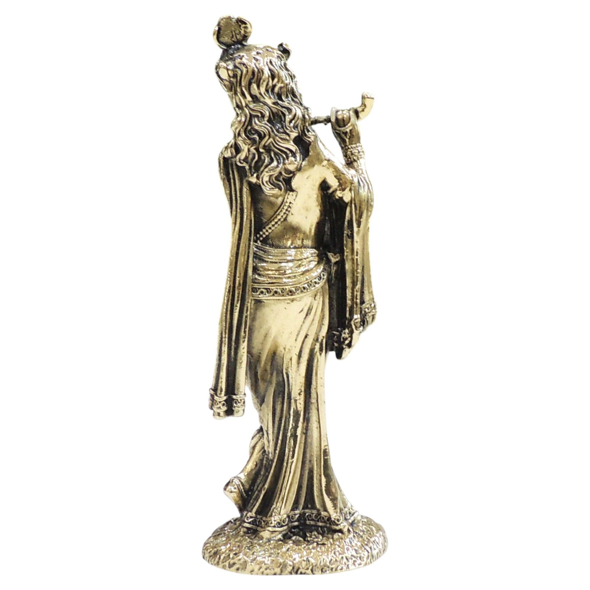 Brass Showpiece Krishna Ji God Idol Statue - 2*2*6 Inch (BS1806 D)