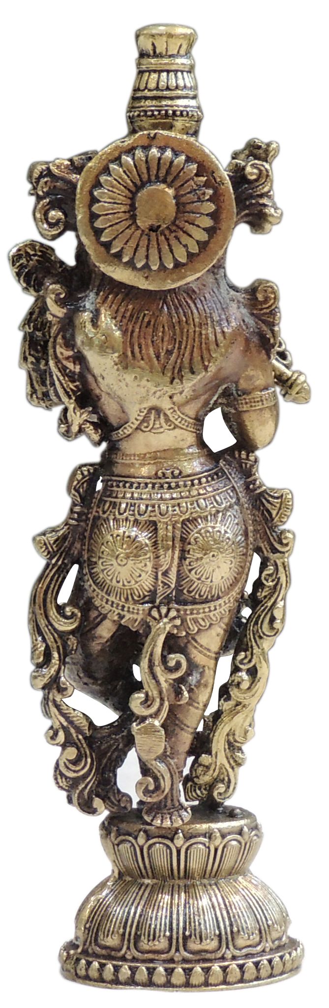 Brass Showpiece Krishna God Idol Statue - 2*1.2*6 Inch (BS1816 K)