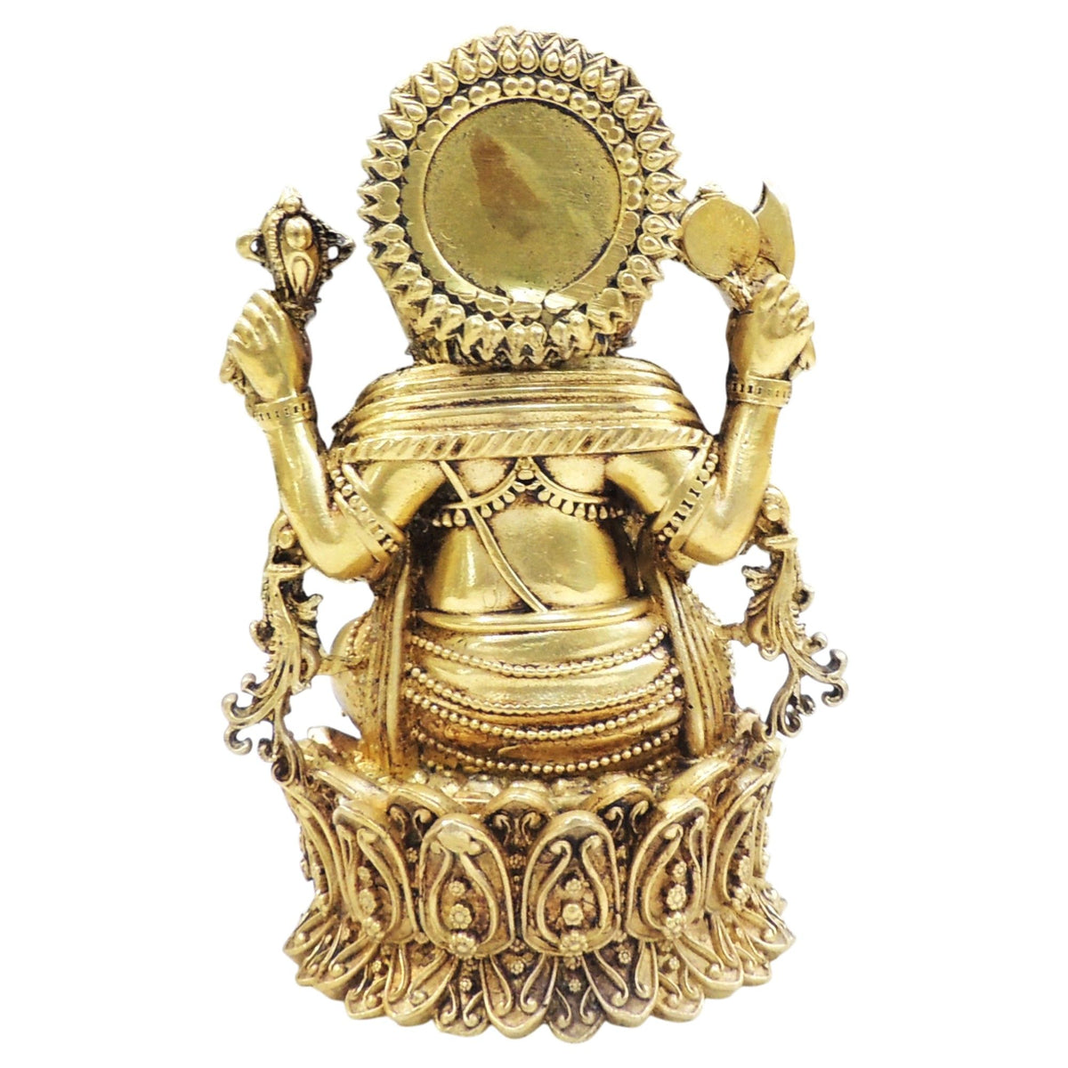 Brass Showpiece Ganesh Ji God Idol Statue - 3.3*3*5.2 Inch (BS1823 G)