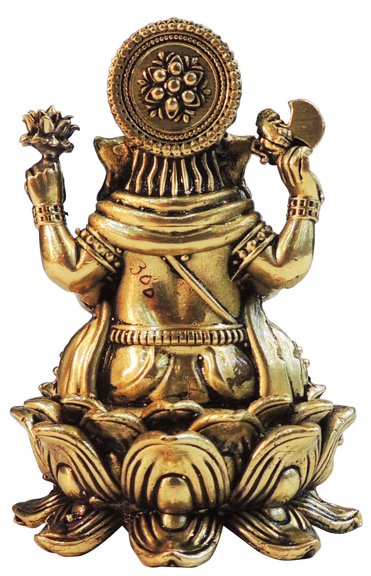 Brass Showpiece Ganesh Ji God Idol Statue - 3*3*4 Inch (BS1826 G)