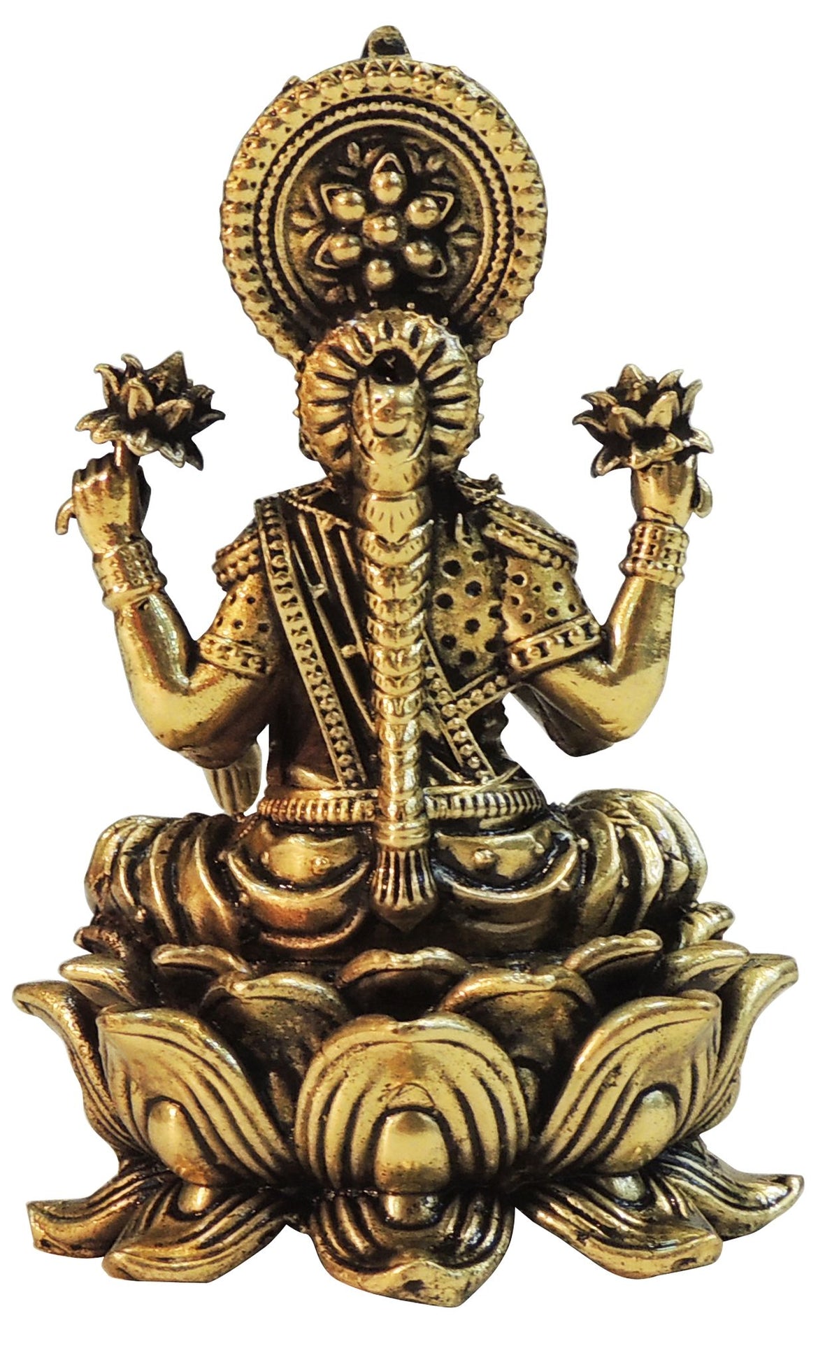 Brass Showpiece Laxmi Ji God Idol Statue - 2.5*2.5*4 Inch (BS1826 L)