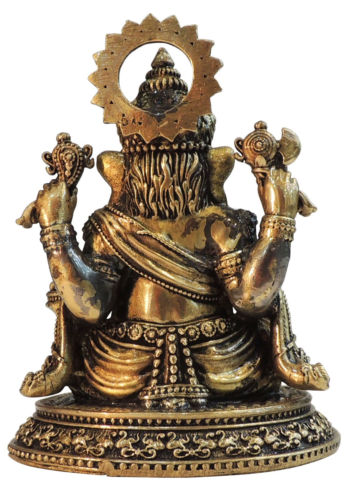 Brass Showpiece Ganesh Ji God Idol Statue - 4*3.5*5.5 Inch (BS1829 G)