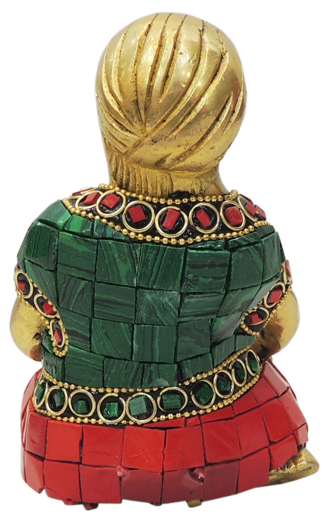 Brass Showpiece Male Musical Statue - 3*2.5*4.5 Inch (BS1830 B)
