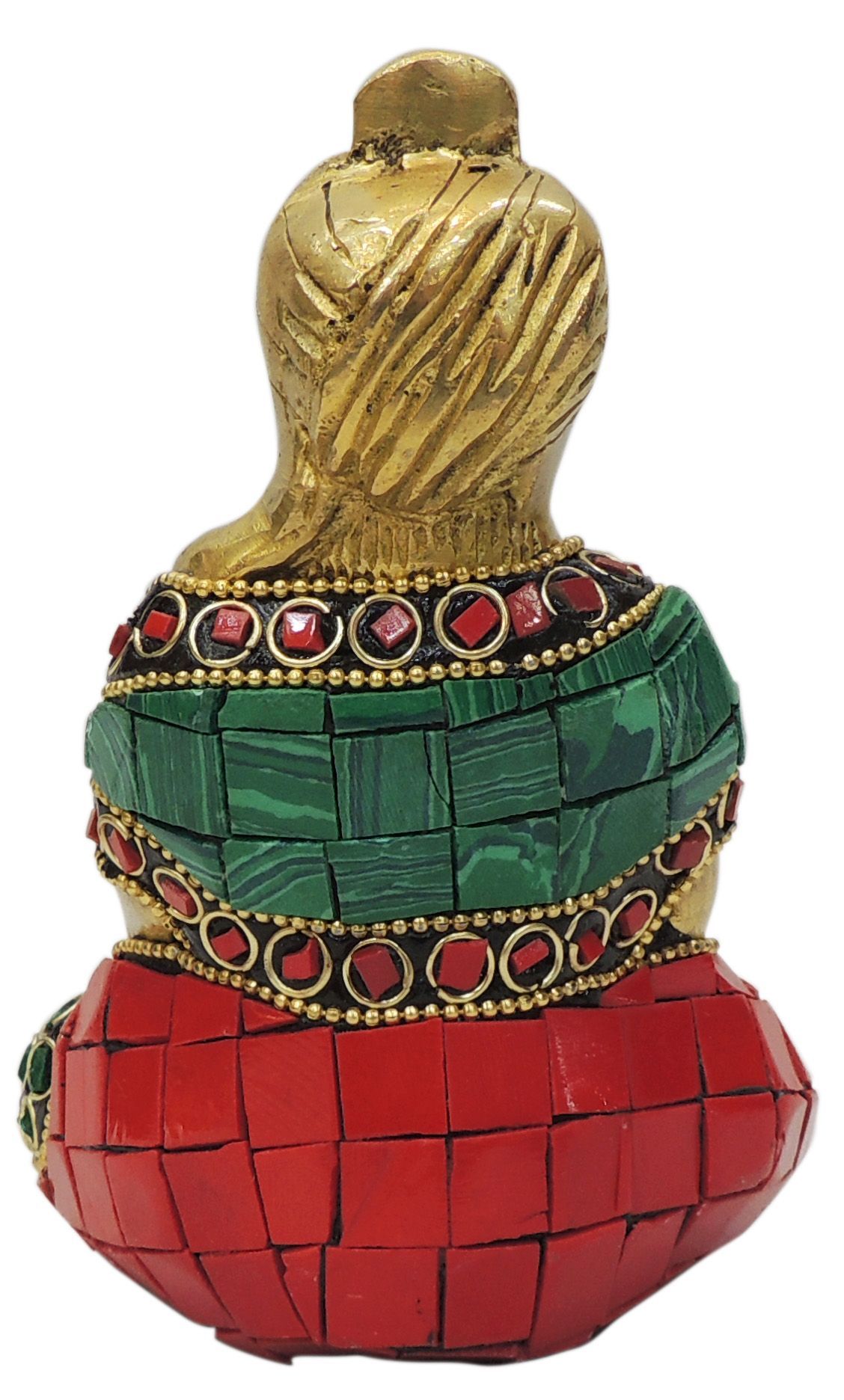 Brass Showpiece Male Musical Statue - 3*2.5*4.5 Inch (BS1830 E)