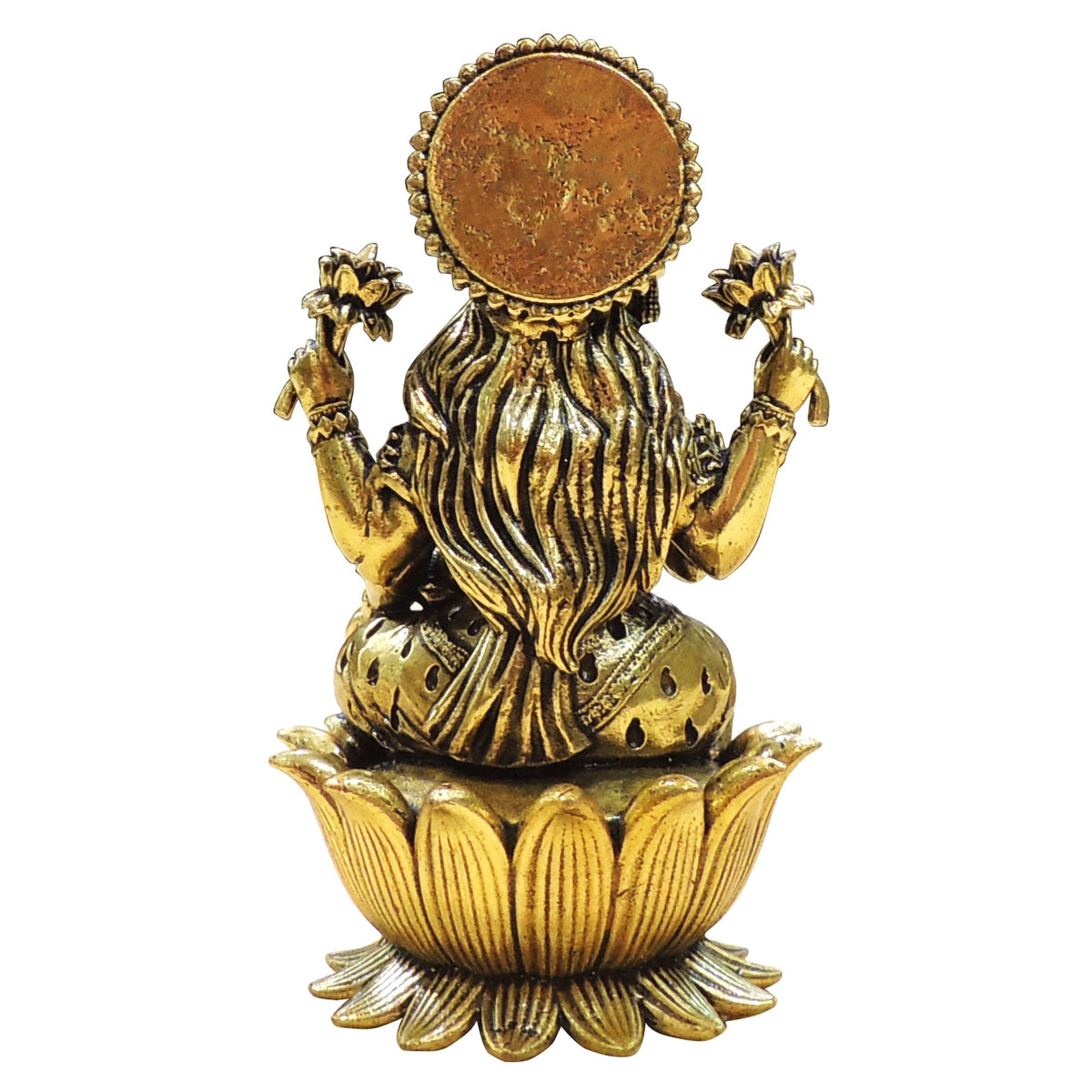 Brass Showpiece Laxmi Ji God Idol Statue - 2.5*2*4.2 Inch (BS1847 L)