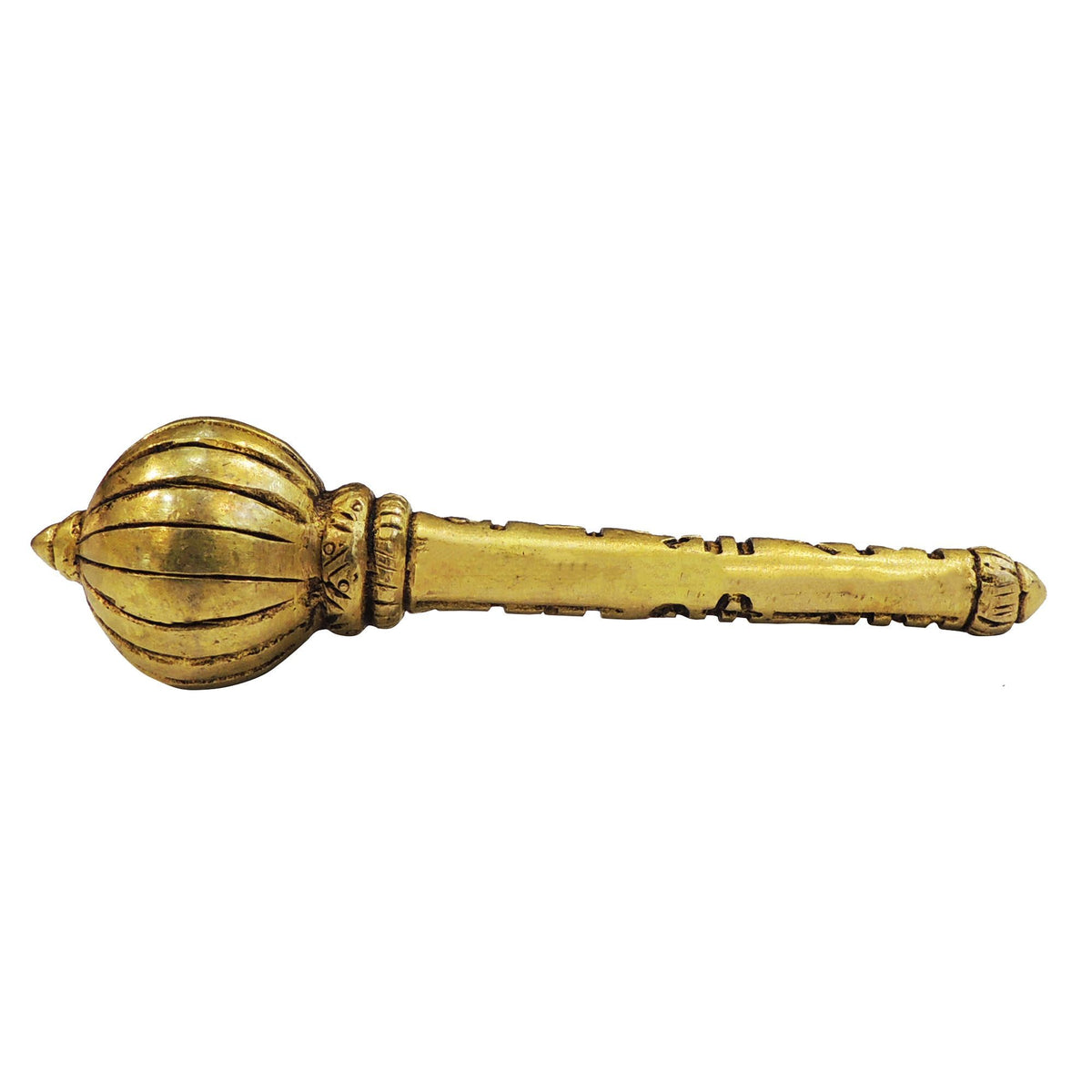 Brass Showpiece Hanuman Gada God Idol Statue - 4.7*1.5*1.5 Inch (BS1864 E)