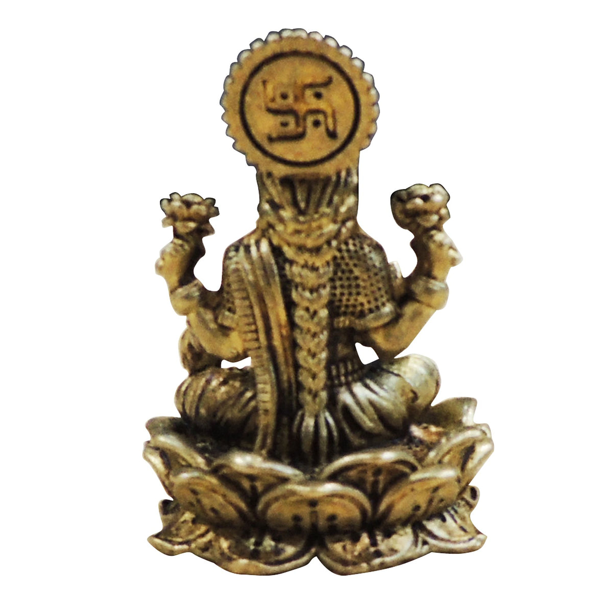 Brass Showpiece Laxmi Ji God Idol Statue - 1.5*1.5*2 Inch (BS1869 L)