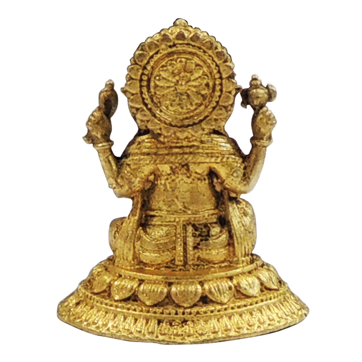 Brass Showpiece Ganesh Ji God Idol Statue - 1.2*1*1.5 Inch (BS1872 G)