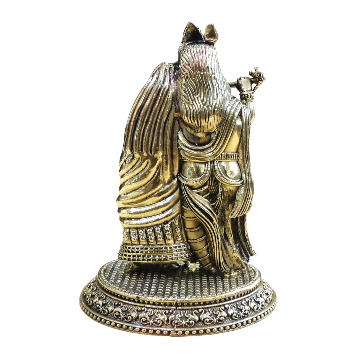 Brass Showpiece Radha Krishna God Idol Statue - 5*4.5*7 Inch (BS1883 D)