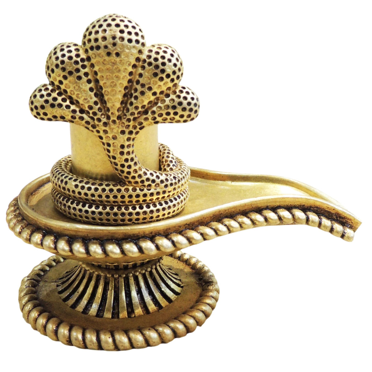 Brass Shivling Idol Statue for Home Temple & Pooja Room - 5*3*4 Inch (BS1887 H)