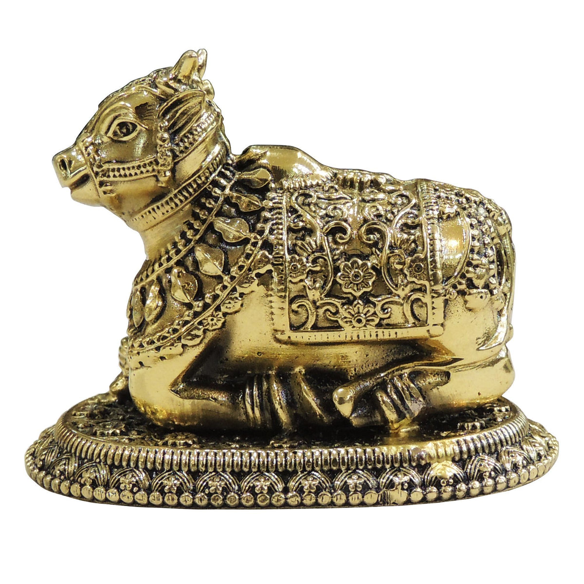 Brass Showpiece Nandi Statue - 3*2*2.5 Inch (BS1907 C)