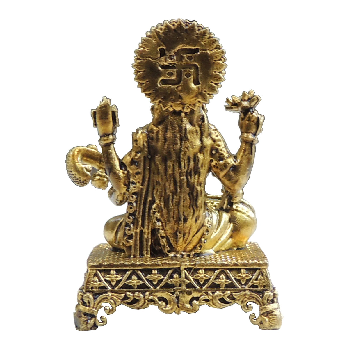 Mini Brass Saraswati Ji Idol Statue for Study Table & Gifting - 1.1*1*1.5 Inch (BS1920 C)