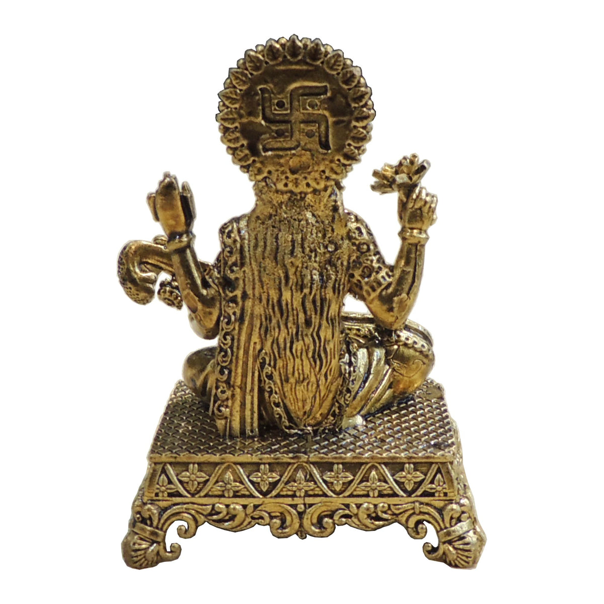 Brass Saraswati Ji Idol Statue ? Small Size for Pooja Room - 2*1.5*2.7 Inch (BS1920 G)