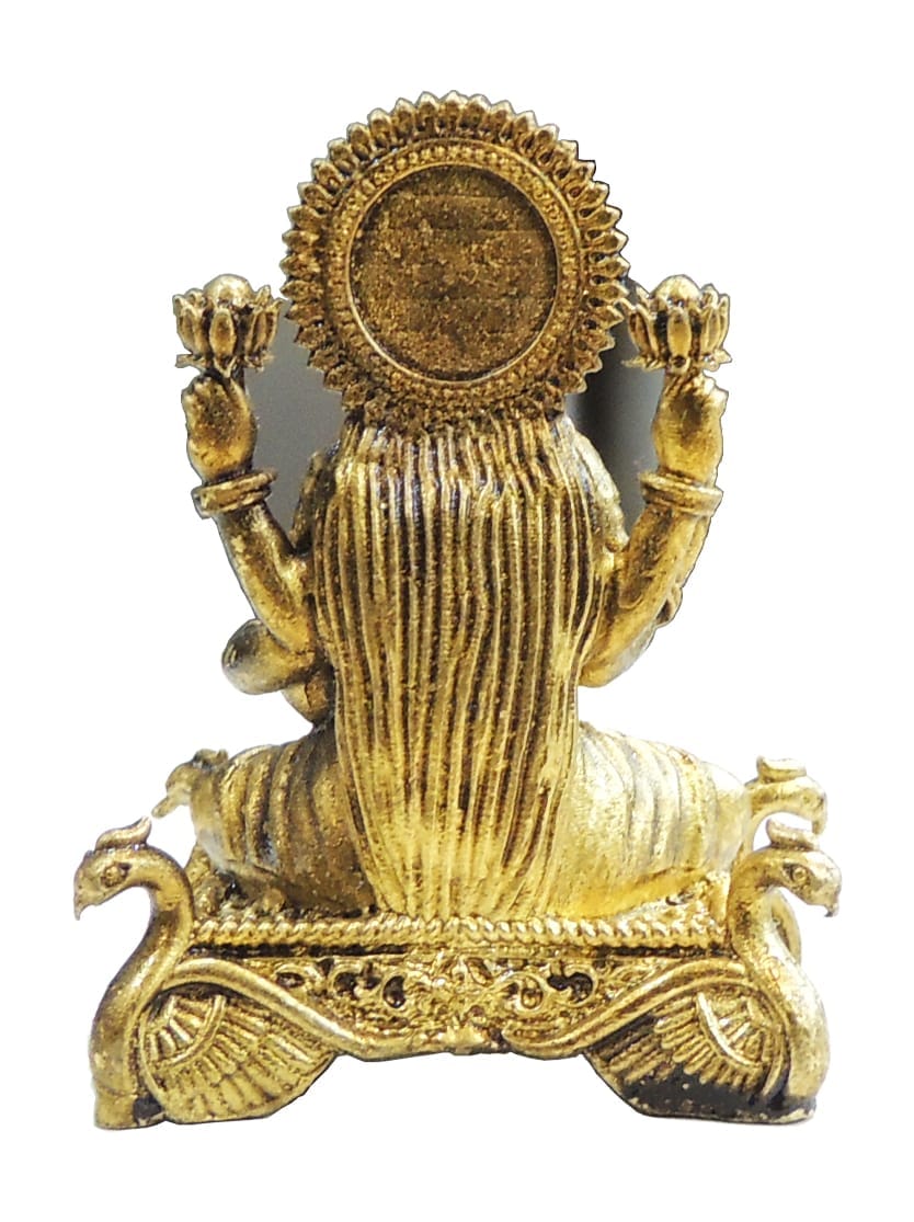 Small Brass Laxmi Ji Idol Statue for Home Temple - 1.5*1*2 Inch (BS1926 L)