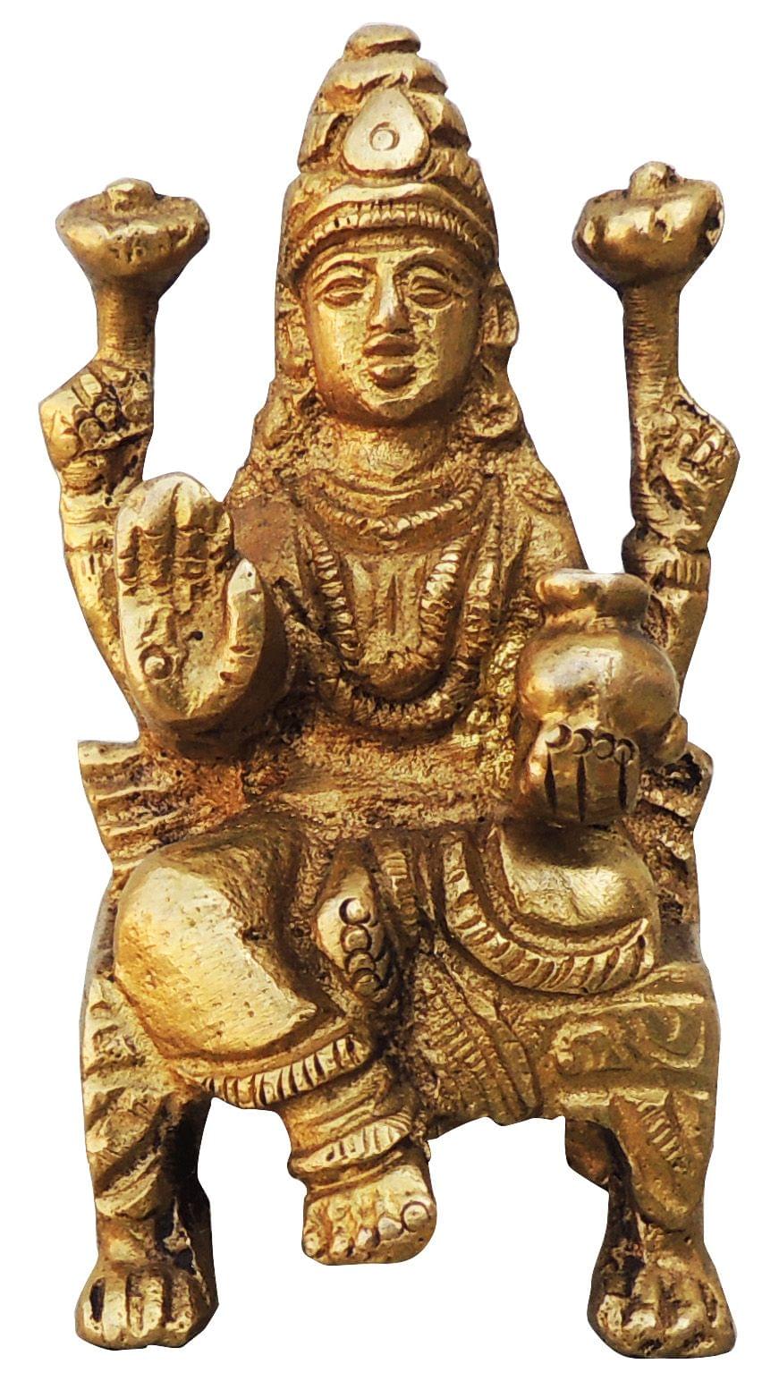 Brass Showpiece Laxmi Ji God Idol Statue - 1.4*1.4*2.7 Inch (BS260)