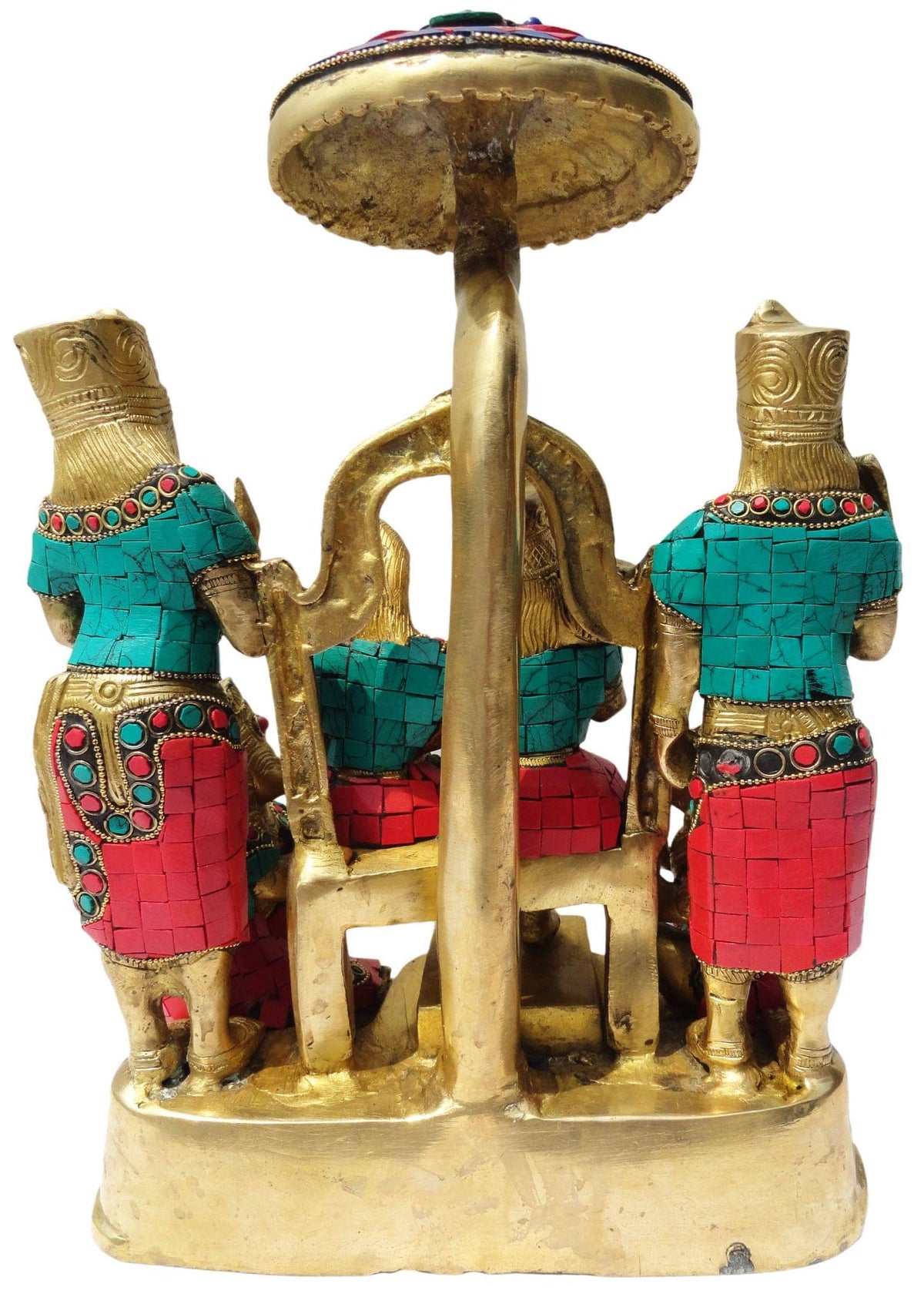 Brass Showpiece Ram Darbar God Idol Statue - 15.5*9.5*15.3 inch (BS827 A)