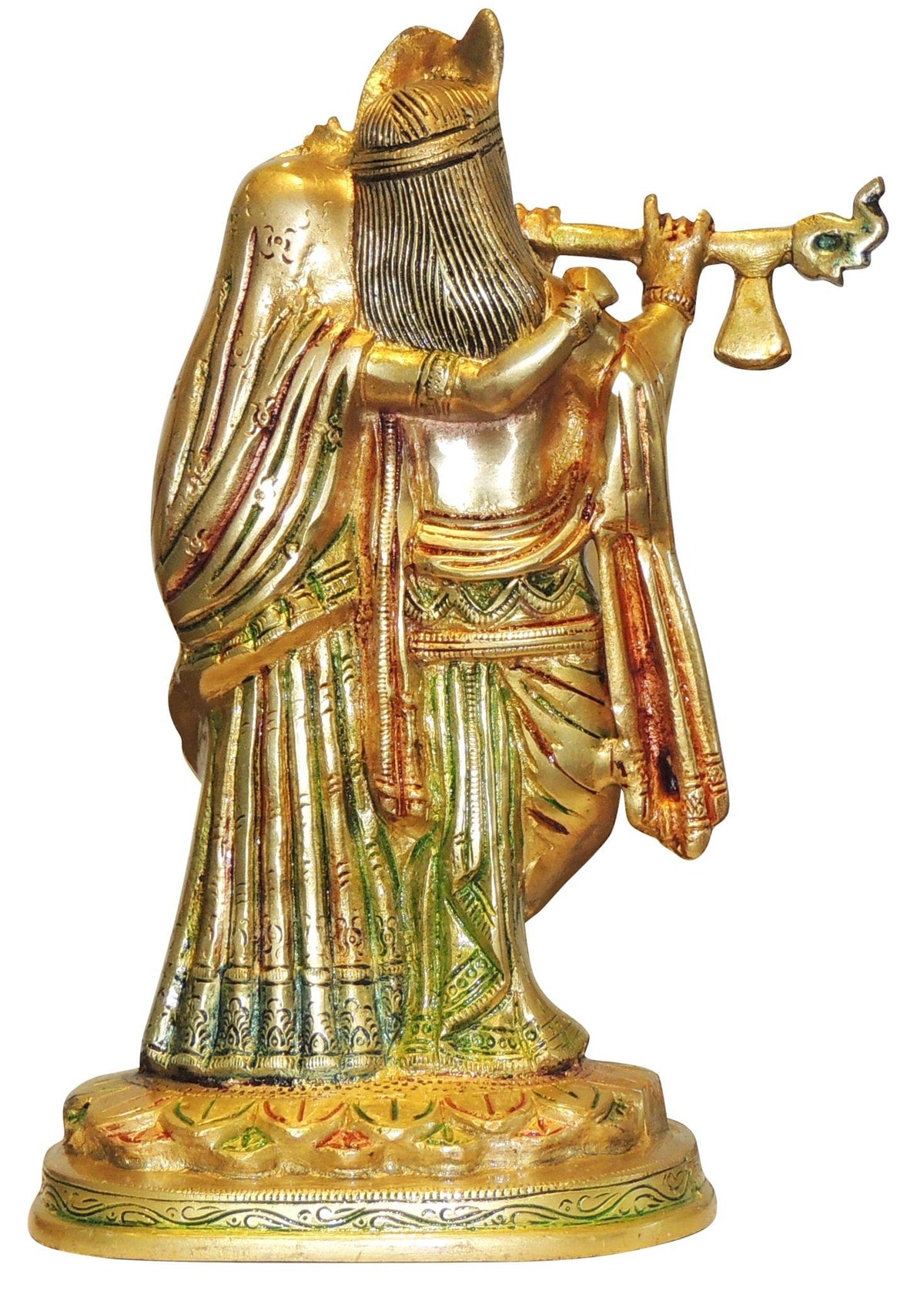 Brass Showpiece Radha Krishna God Idol Statue - 5*4*8.5 inch (BS399 E)