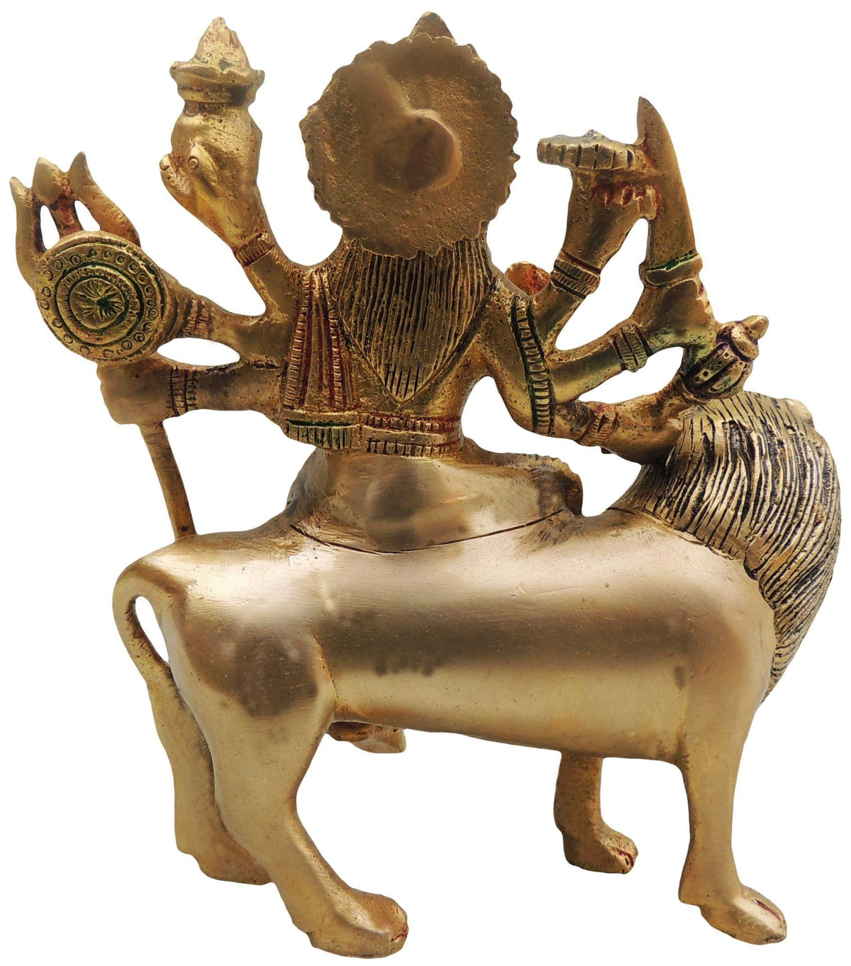 Brass Showpiece Durga Ji God Idol Statue - 5.5*2.5*6 inch (BS491 B)