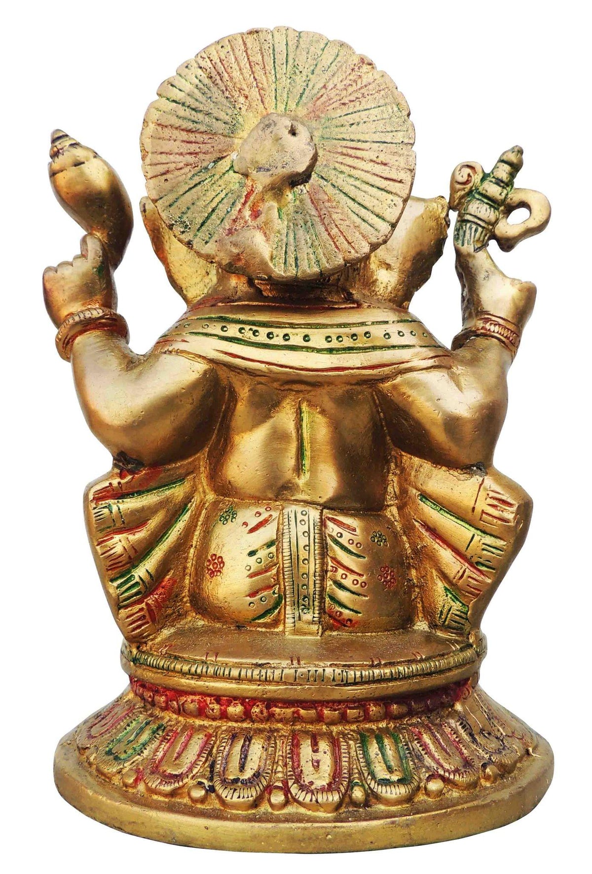 Brass Ganesh ji Statue - 5.5*5*8 Inches (BS497 G)