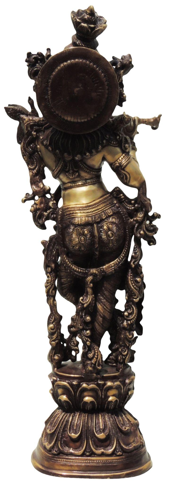 Brass Krishna Antique-8.5*6*30 (BS582 K)