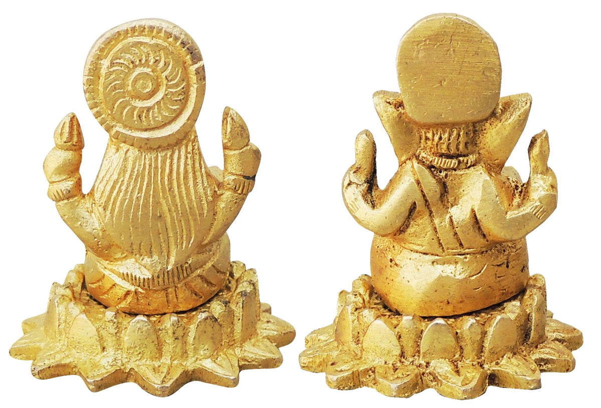 Brass Showpiece Laxmi Ganesh Pair God Idol Statue (BS892)