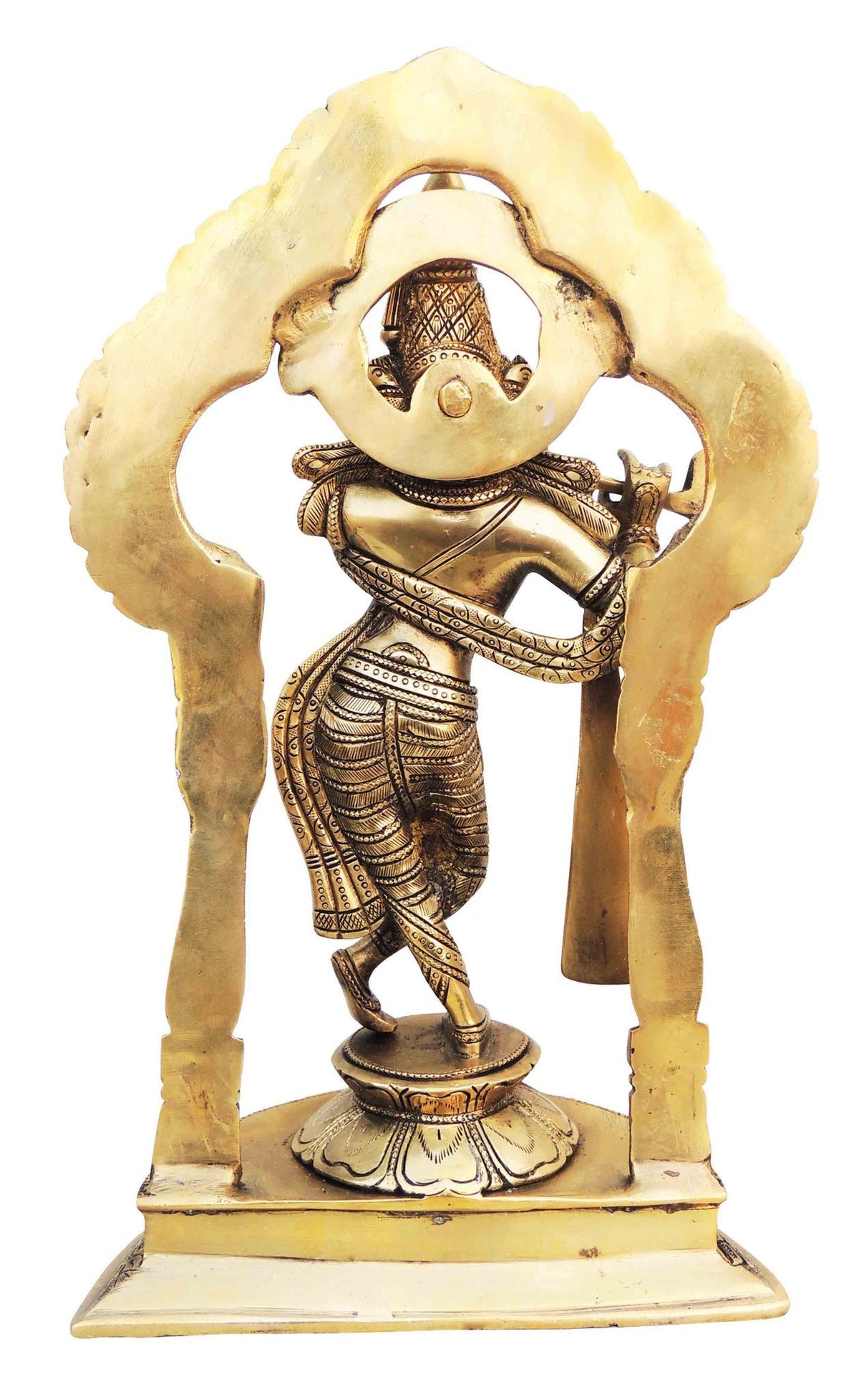 Brass krishna standing darbar SF Antique-8.5*4.8*14.5 (BS600 B)