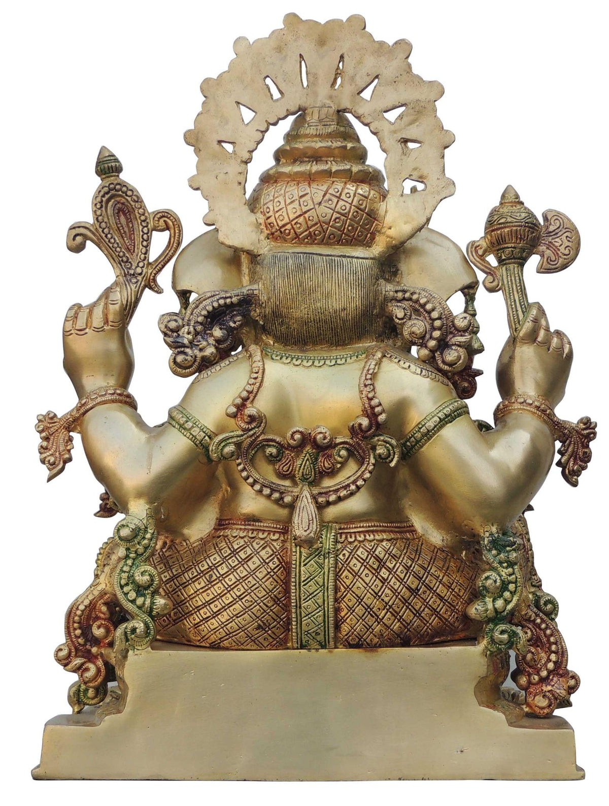 Brass Showpiece Ganesh Ji Statue - 14.3*8*19.2 Inch (BS658)