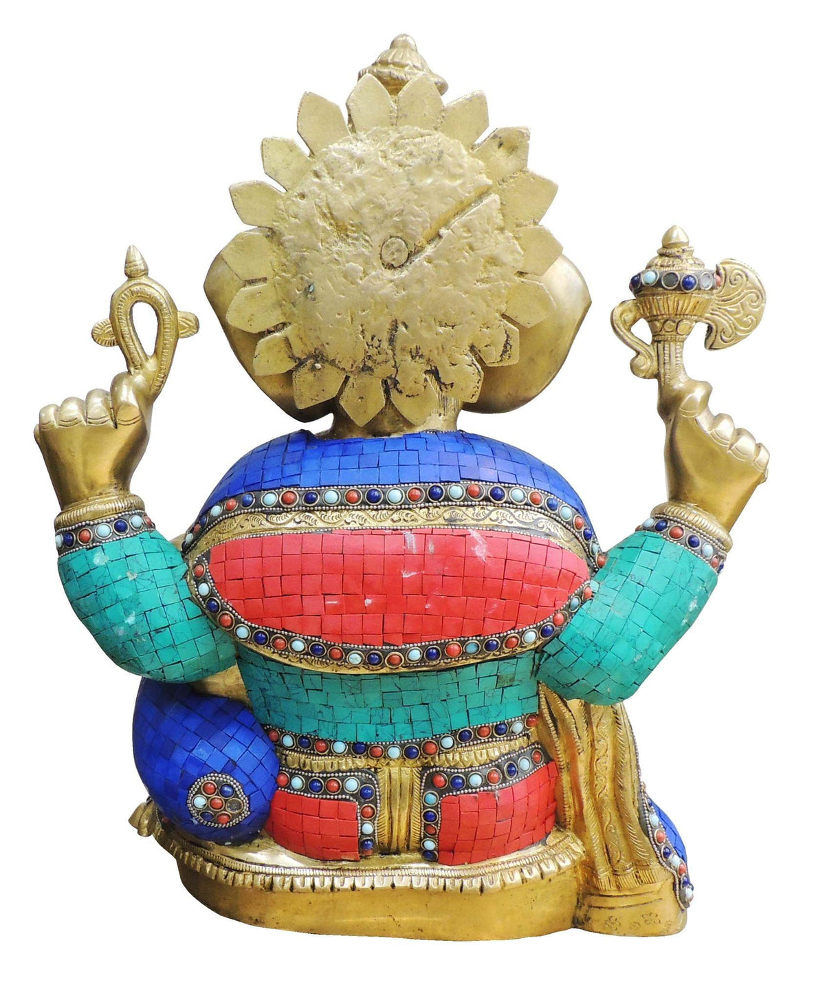 Brass Showpiece Ganesh Ji Statue-14*8*17.7 Inch (BS665)
