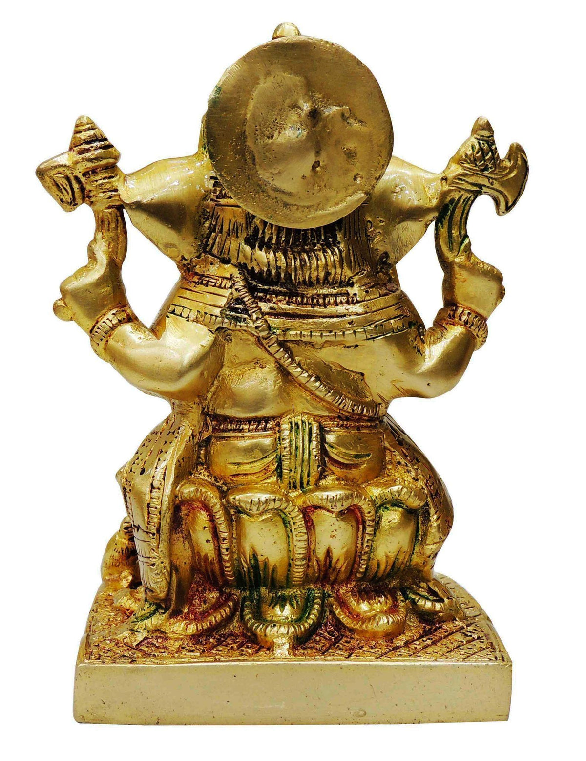 Brass Showpiece Ganesh Ji God Idol Statue - 5*3.3*7 inch (BS667)