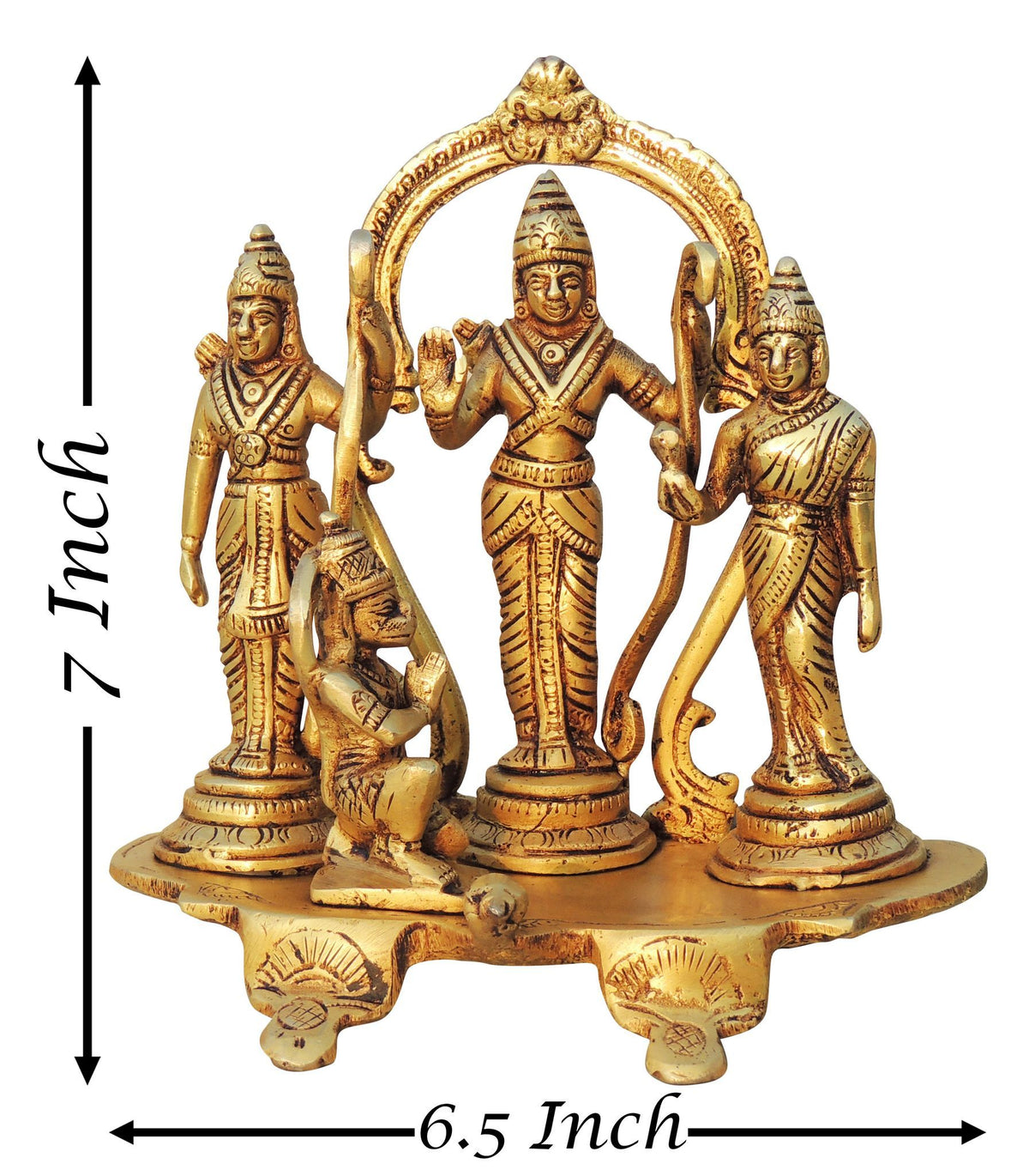 Brass Showpiece Ram Seeta ji Sitting Idol/ Statue -7*4*10 inch (BS1463 C)