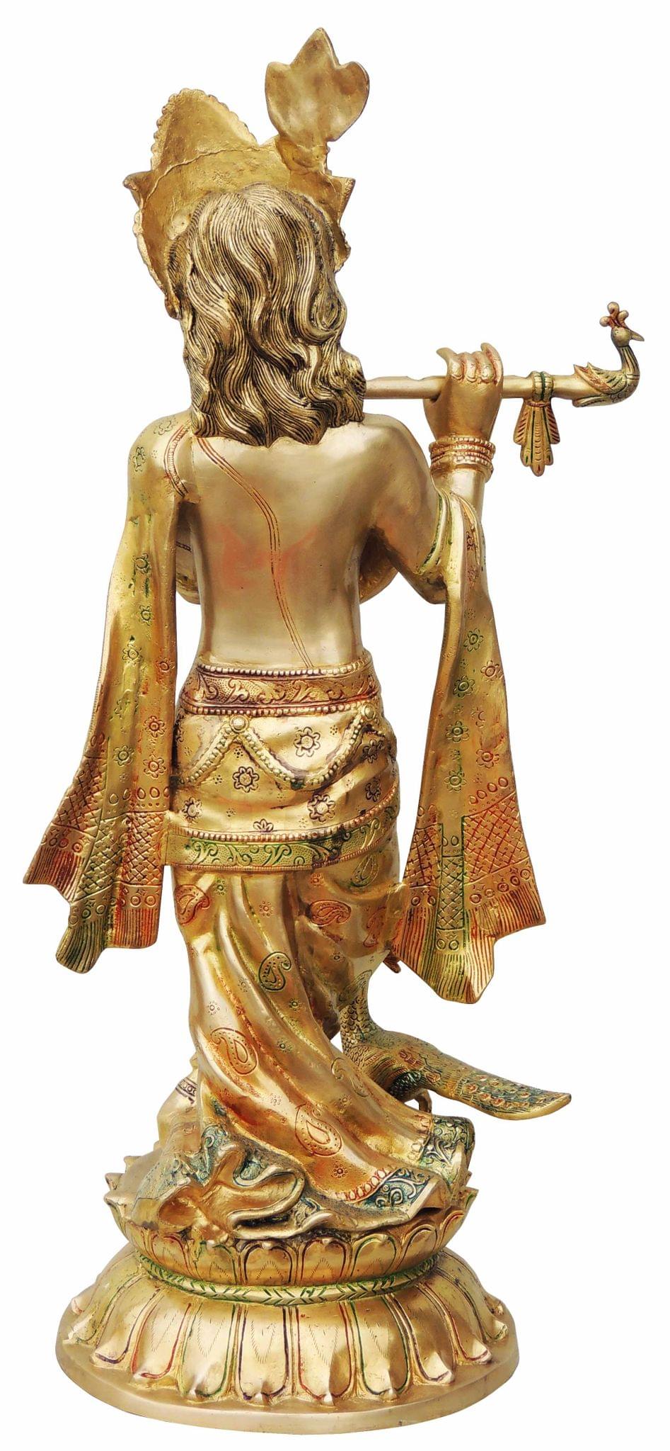 Brass Krishan Idol-11.5*10*32 (BS824 K)