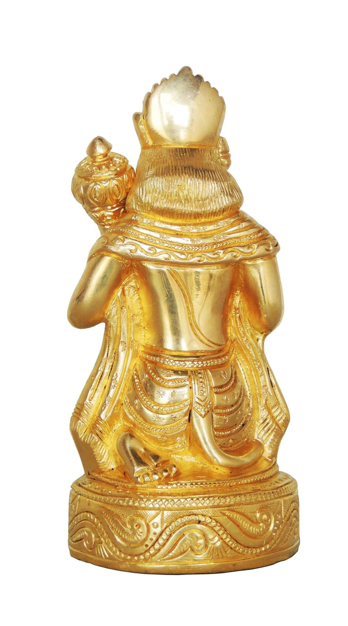 Brass Showpiece Hanuman Ji Statue - 3.3*3*6.8 Inch (BS874 A)