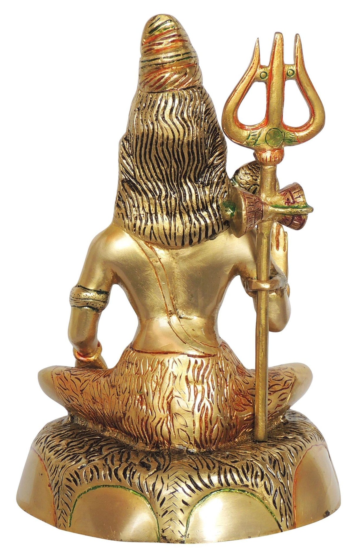 Brass Showpiece Shiv Ji God Idol Statue - 8*6.5*11 Inch (BS947 F)