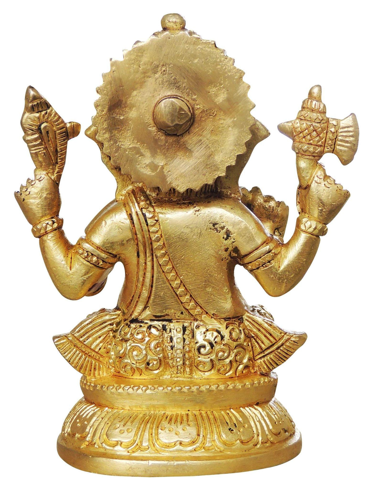 Brass Showpiece Ganesh Ji Statue - 3.4*2.3*4.5 Inch (BS990 G)
