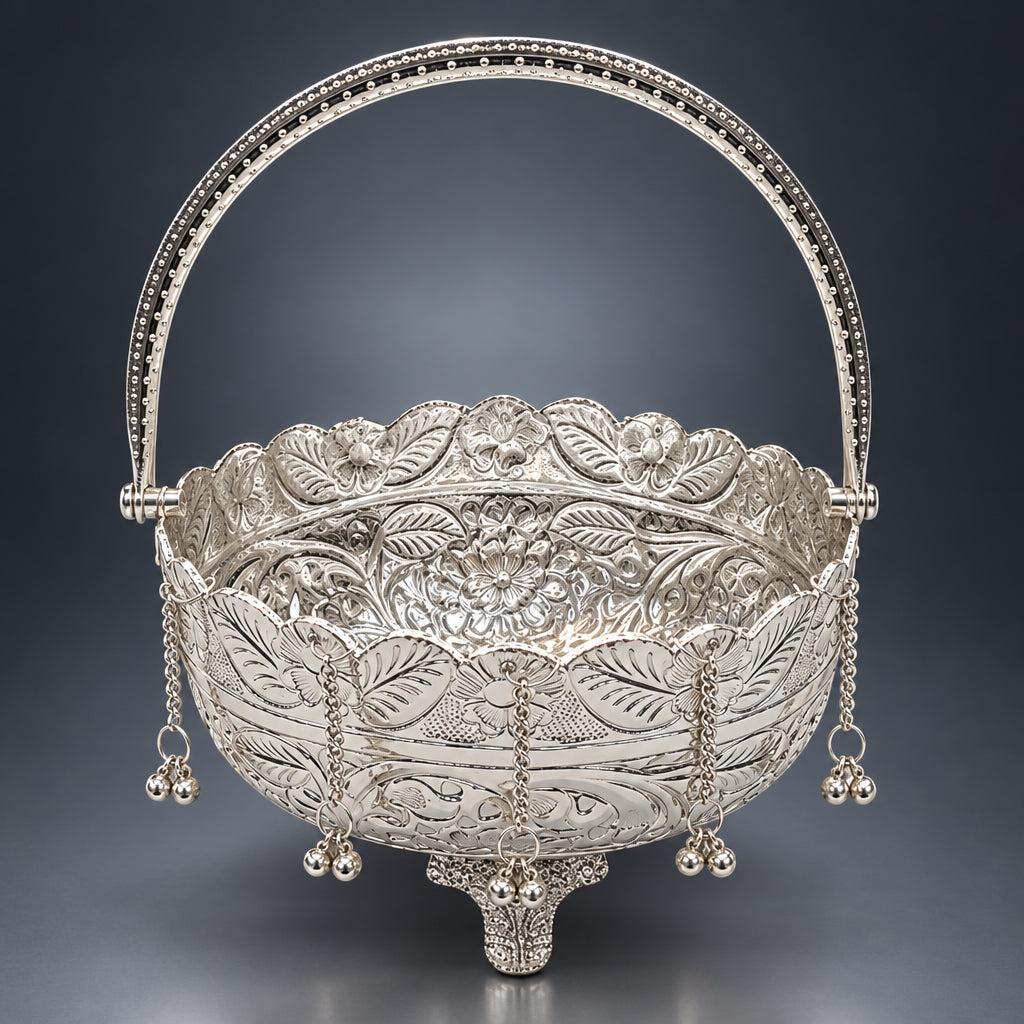 Aluminium Decorative Basket - 7.5*7*3.5 Inch (AT071 D)