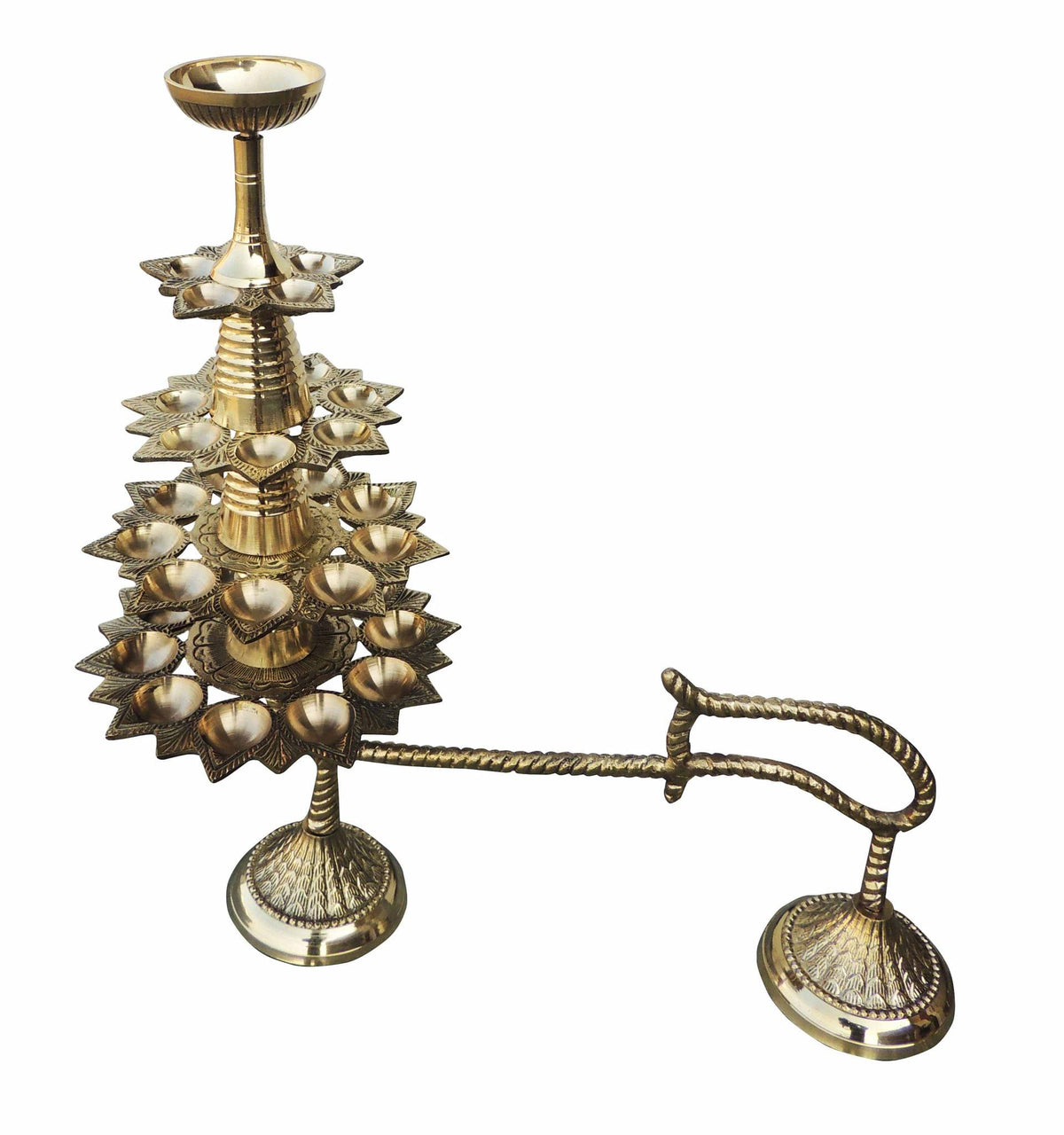 Brass Ganga Arti 31 Bati (F447 A)