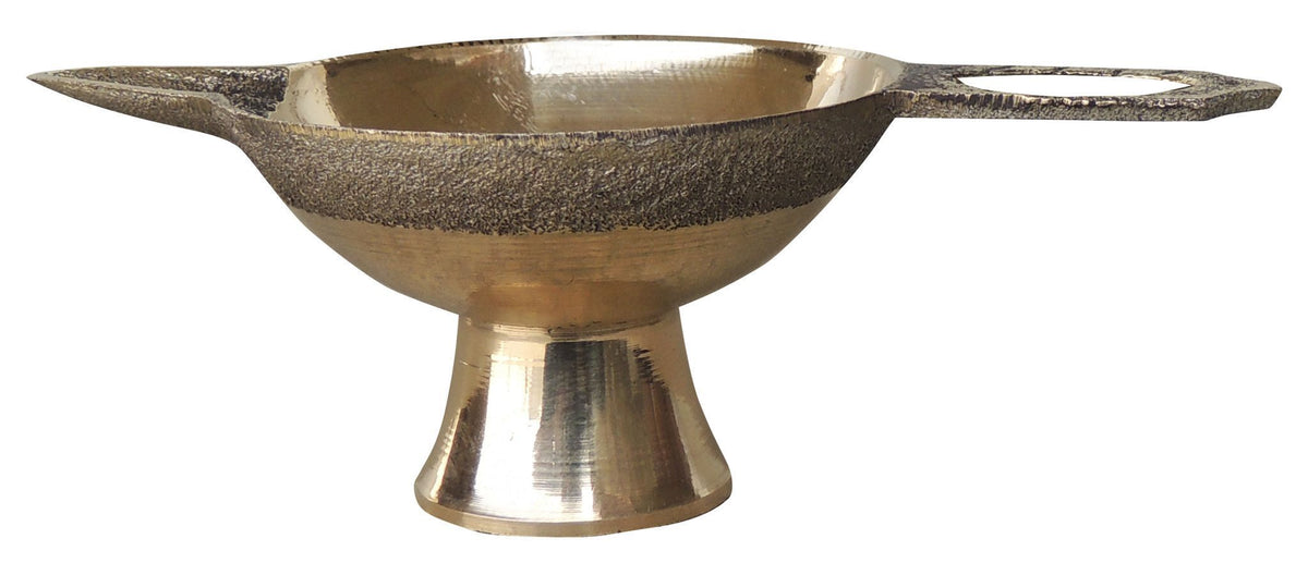 Brass Table Decor Oil Lamp Deepak No. 4 - 5*2.7*1.7 inch (F626 E)